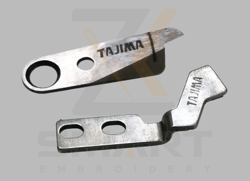 ใบมีดเครื่องเย็บปักถักร้อย Tajima คงที่และมีดเคลื่อนย้ายได้