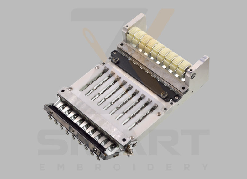 ความเร็วต่ำ 9 เข็มเข็มเคสชุดประกอบการเย็บปักถักร้อย