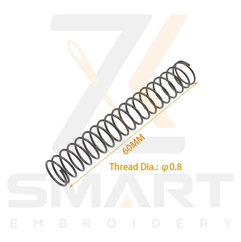 แรงดันขากลับ Spring Thread Dia 0.8 มม. ความยาว 60 มม. สําหรับ Tajima SWF เครื่องห่อหุ้มจีน N0502-0.8*55