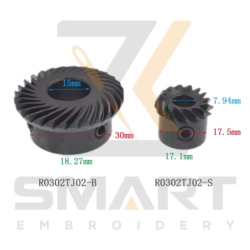 Beverl Gears สําหรับเครื่องเจาะ Tajima R0302TJ02-B R0302TJ02-S