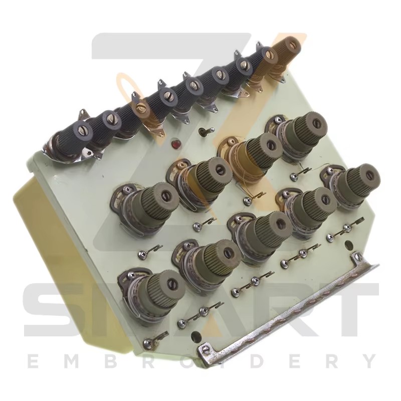 หน่วยฐานแรงดันไฟฟ้า 9 สีพร้อมบัตรฐานแรงดันไฟฟ้า Tajima ชิ้นส่วนเครื่องบด T01TJ901-U