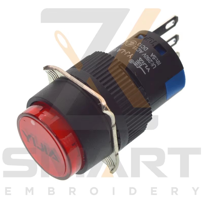 ปุ่มสวิทช์สลับด้วยตนเองโดยไม่ต้องโคมไฟชิ้นส่วนเครื่องห่อจีน EDH06-YJ-LA16G-11 EDH06-YJ-LA16R-11