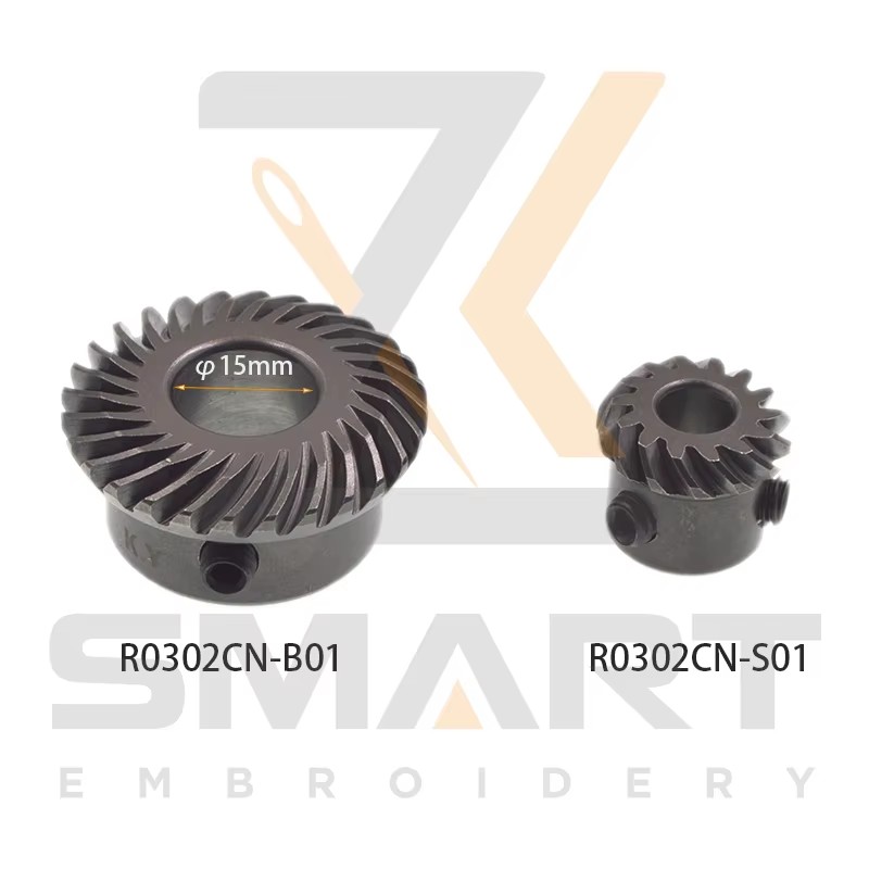 คุณภาพดีโรตารี่ Hook Bevel Gear 15mm ชิ้นส่วนเครื่องห่อหุ้มจีน